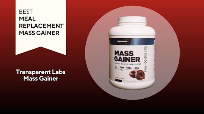 A tub of Transparent Labs Mass Gainer